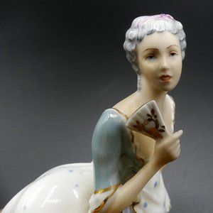 Vintage hand painted Royal Dux porcelain Czechoslo